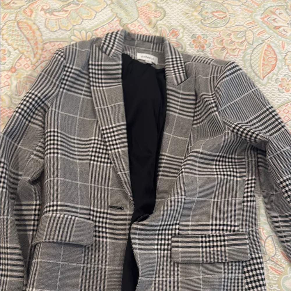 Evereve Gray and Black Sport Coat